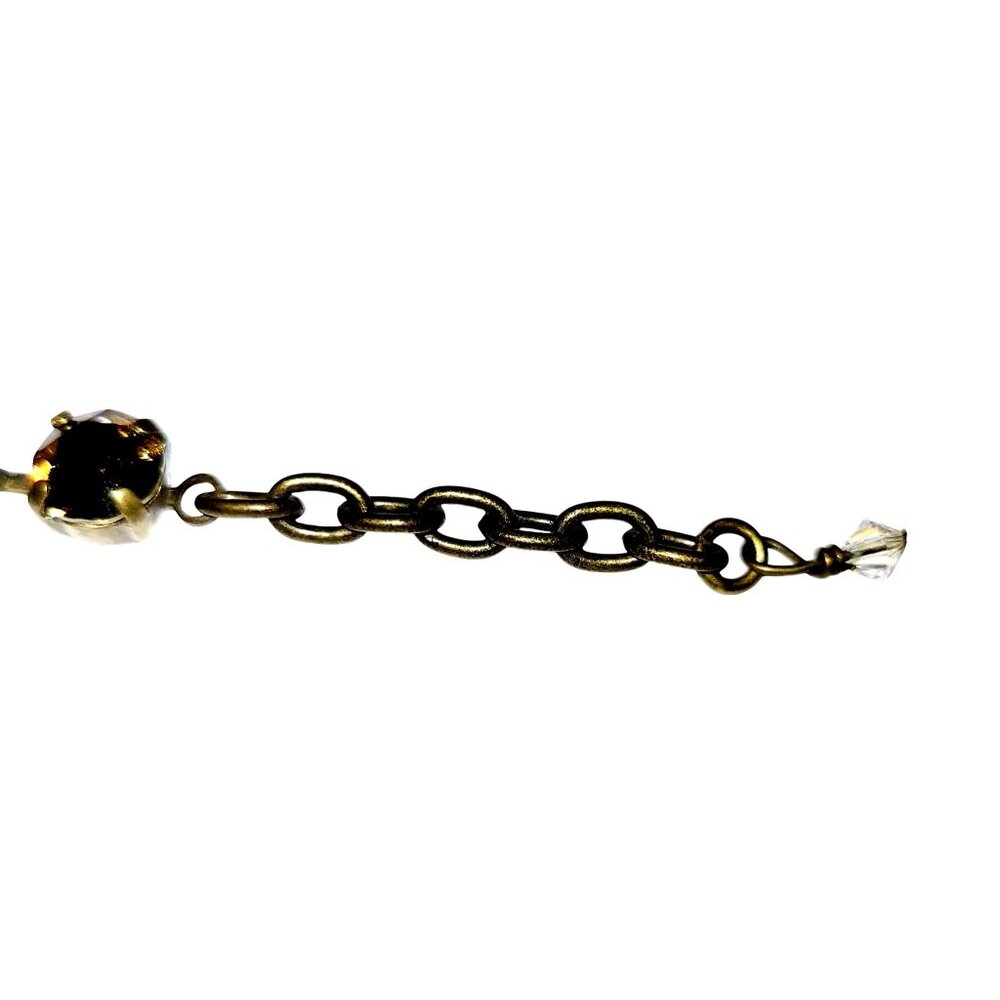 Swarovski Crystal Embellished Tennis Bracelet Adjustable to 7.75" Multicolored - Picture 9 of 11
